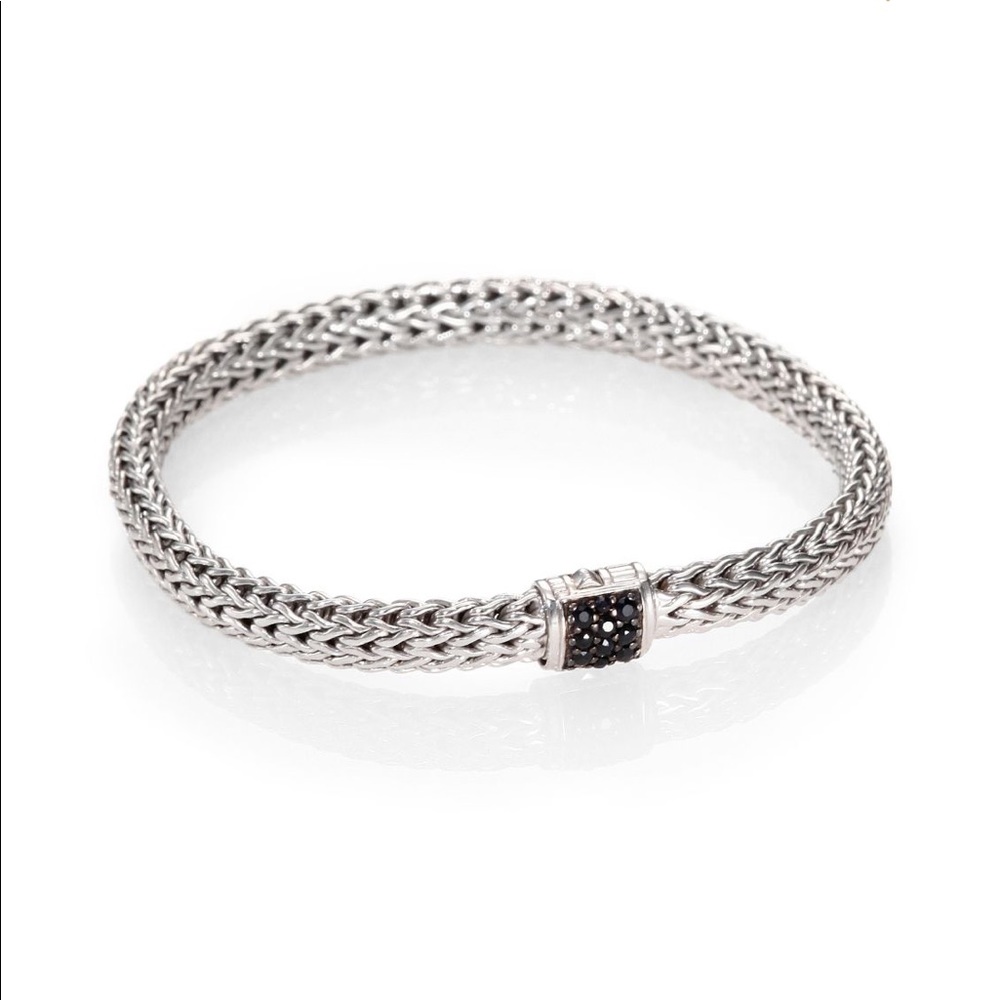 John Hardy Black sapphire & silver small bracelet